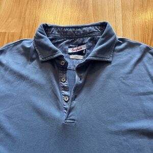 Johnnie O Surfside Laguna Blue Polo Collared Golf Shirt- Men’s Large